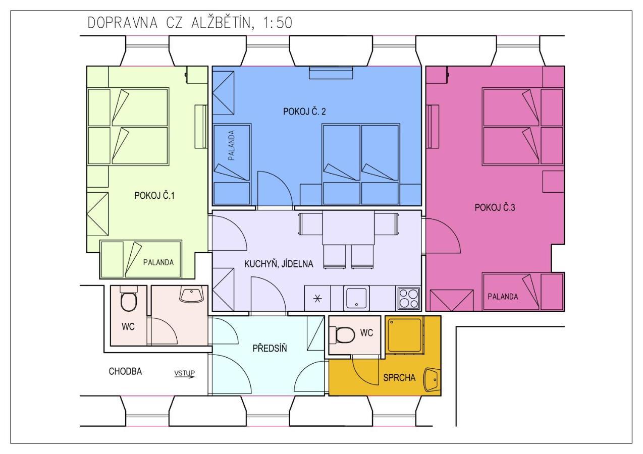Dopravna Alzbetin Aparthotel Železná Ruda Exteriör bild